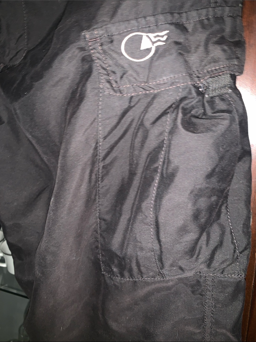 Men's Black Cargo Snow Utility Pants with Secure Pocketing & Inner Lining - Picture 3 of 11